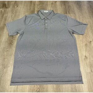 Peter Millar Summer Comfort Polo Shirt Mens 2XL Black Jubilee Performance